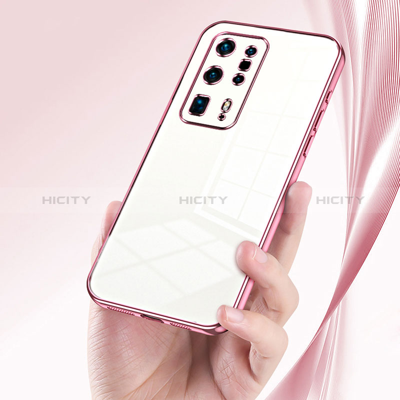 Custodia Silicone Trasparente Ultra Sottile Cover Morbida SY1 per Huawei P40 Pro+ Plus