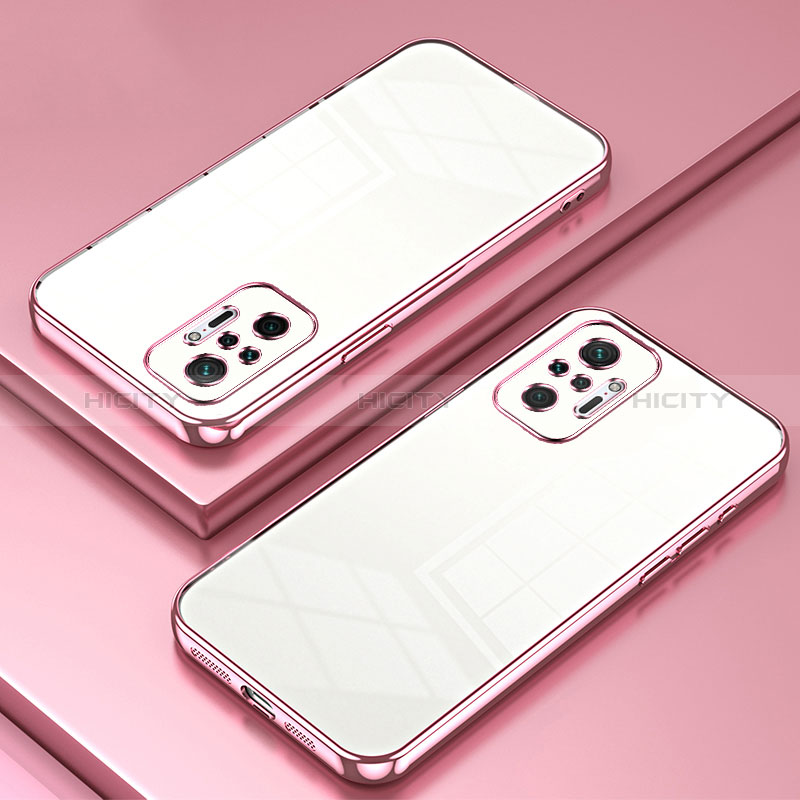 Custodia Silicone Trasparente Ultra Sottile Cover Morbida SY1 per Xiaomi Redmi Note 10 Pro 4G