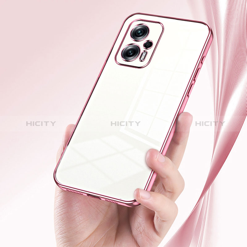 Custodia Silicone Trasparente Ultra Sottile Cover Morbida SY1 per Xiaomi Redmi Note 11T Pro 5G