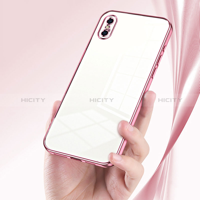 Custodia Silicone Trasparente Ultra Sottile Cover Morbida SY2 per Apple iPhone Xs