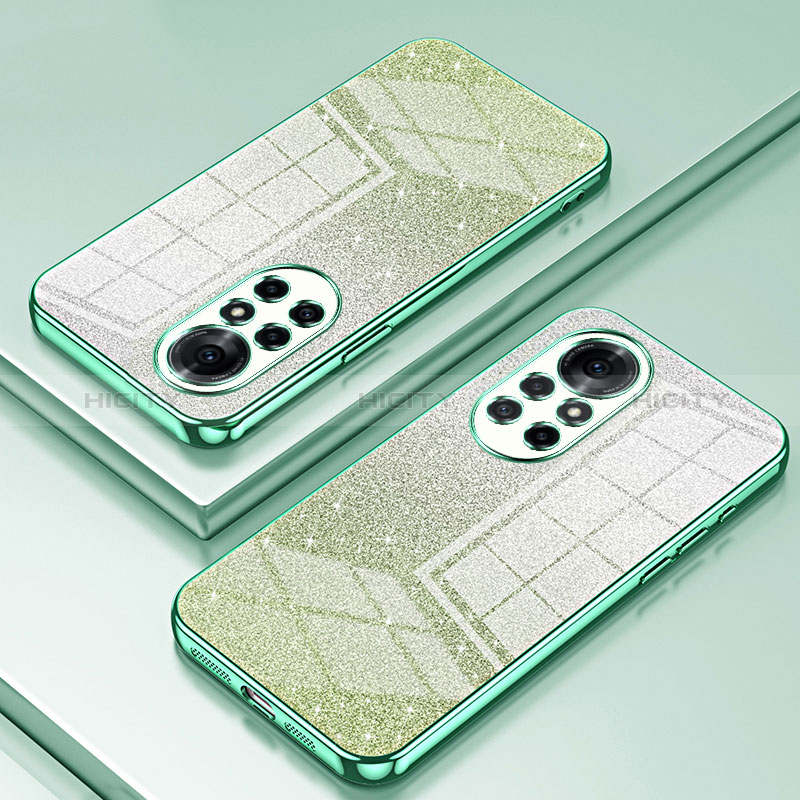 Custodia Silicone Trasparente Ultra Sottile Cover Morbida SY2 per Huawei Nova 8 Pro 5G Verde