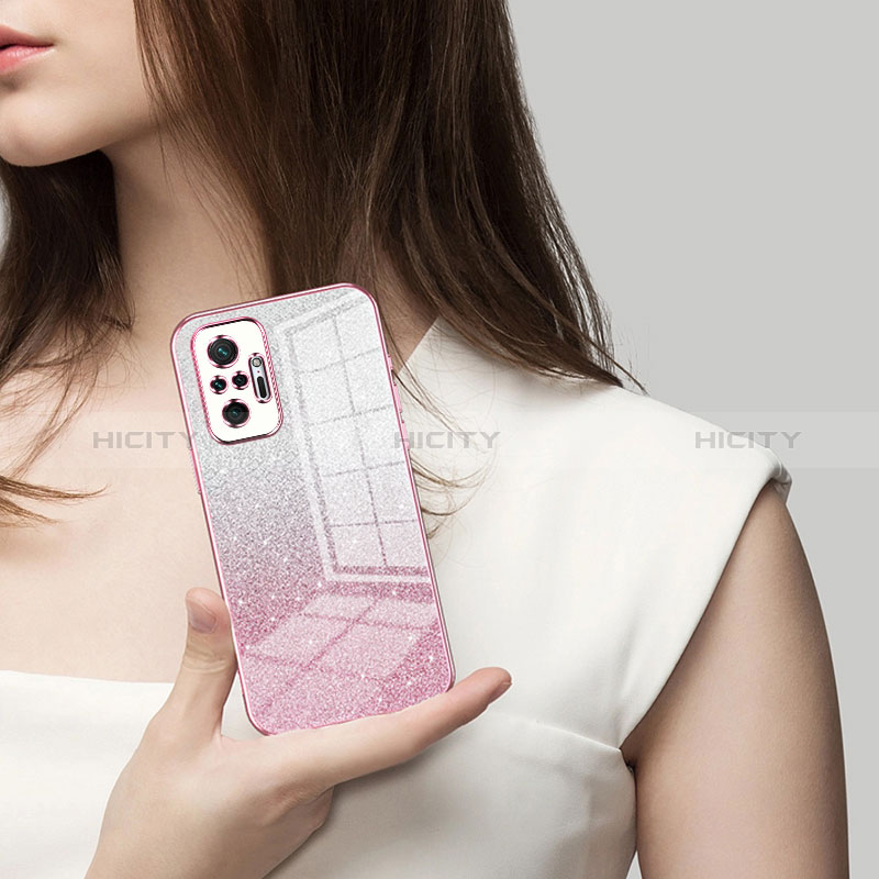 Custodia Silicone Trasparente Ultra Sottile Cover Morbida SY2 per Xiaomi Redmi Note 10 Pro 4G