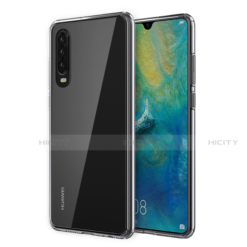 Custodia Silicone Trasparente Ultra Sottile Cover Morbida U02 per Huawei P30 Chiaro