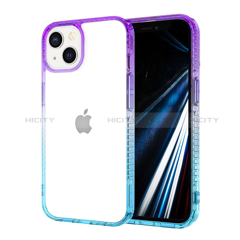 Custodia Silicone Trasparente Ultra Sottile Cover Morbida YJ2 per Apple iPhone 13 Colorato