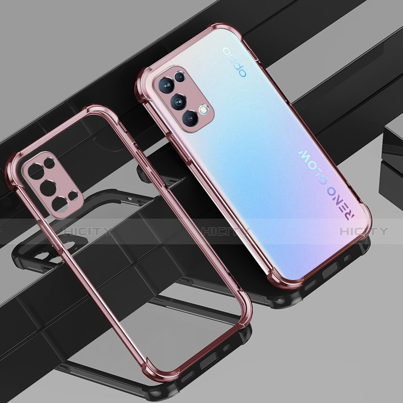 Custodia Silicone Trasparente Ultra Sottile Cover Morbida Z01 per Oppo Find X3 Lite 5G