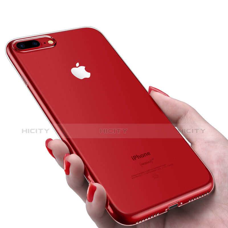 Custodia Silicone Trasparente Ultra Sottile Morbida A20 per Apple iPhone 8 Plus Chiaro