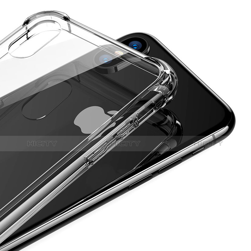 Custodia Silicone Trasparente Ultra Sottile Morbida C04 per Apple iPhone X Chiaro