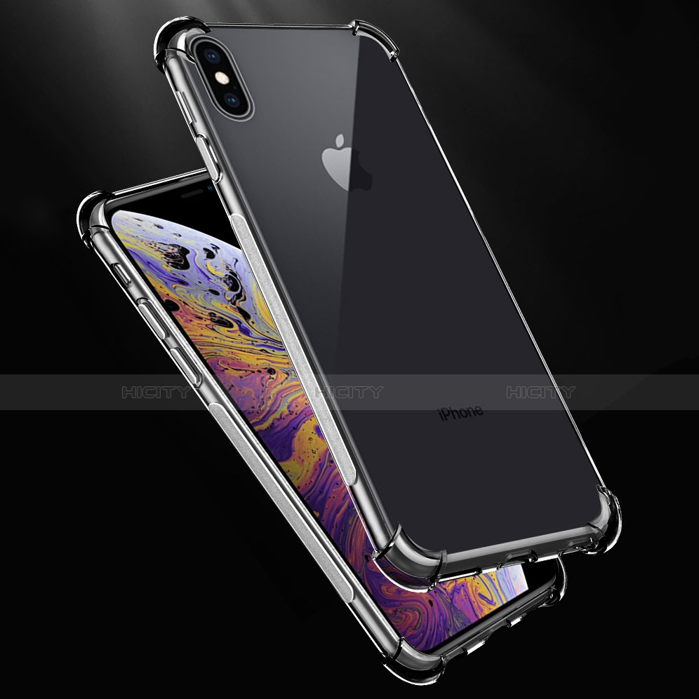 Custodia Silicone Trasparente Ultra Sottile Morbida C07 per Apple iPhone X Chiaro