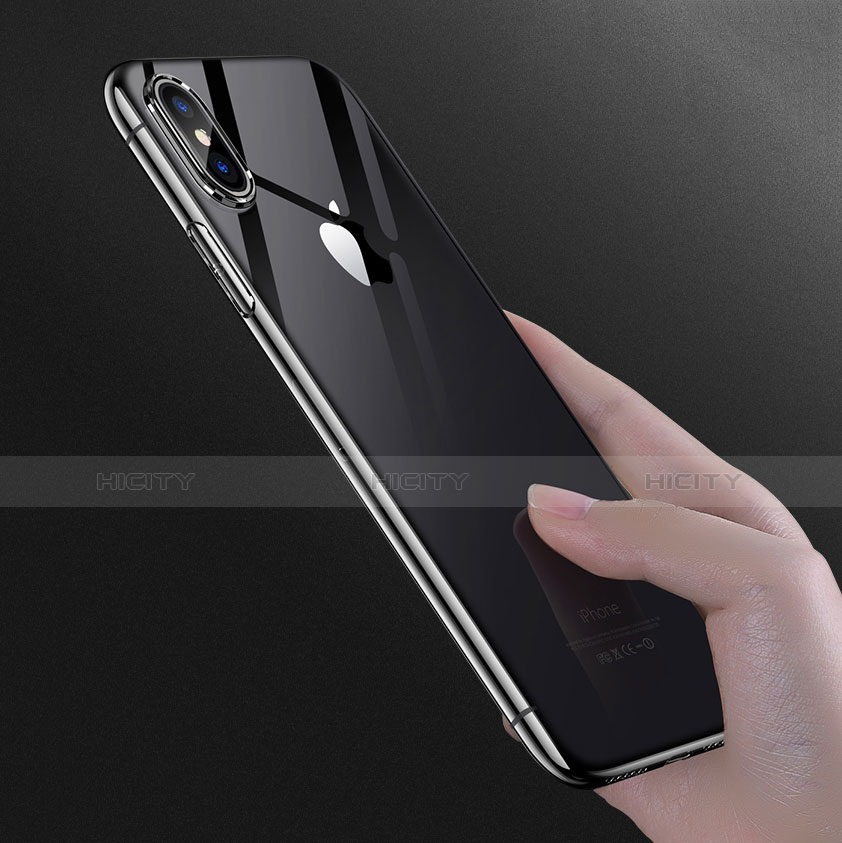 Custodia Silicone Trasparente Ultra Sottile Morbida C09 per Apple iPhone Xs Max Chiaro