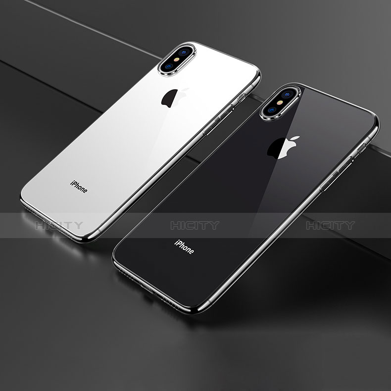 Custodia Silicone Trasparente Ultra Sottile Morbida C09 per Apple iPhone Xs Max Chiaro