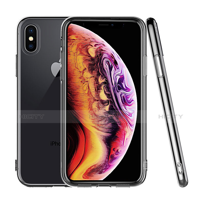 Custodia Silicone Trasparente Ultra Sottile Morbida C19 per Apple iPhone X Chiaro