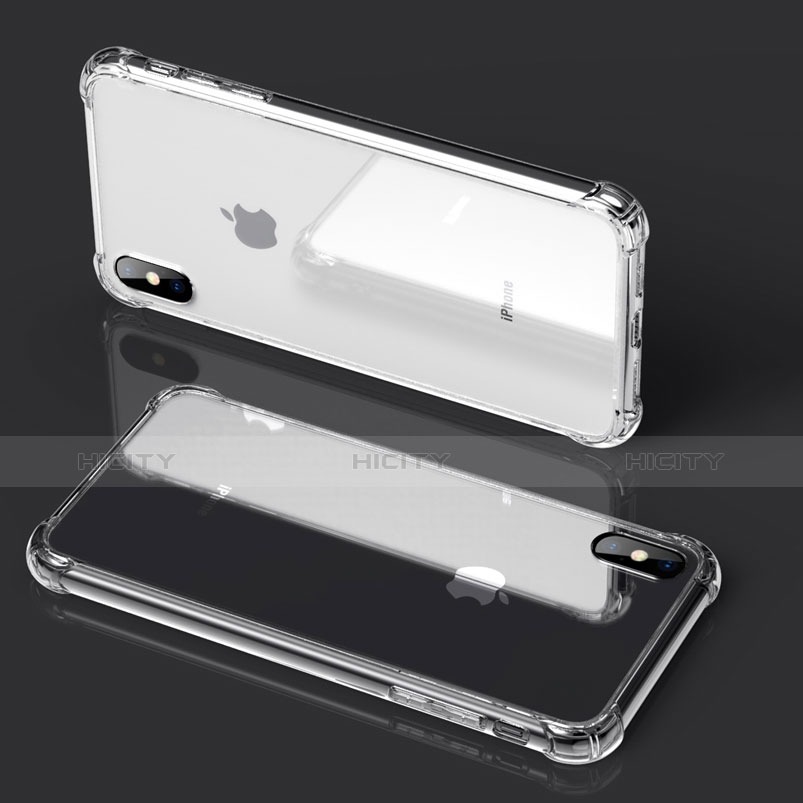 Custodia Silicone Trasparente Ultra Sottile Morbida C20 per Apple iPhone X Chiaro