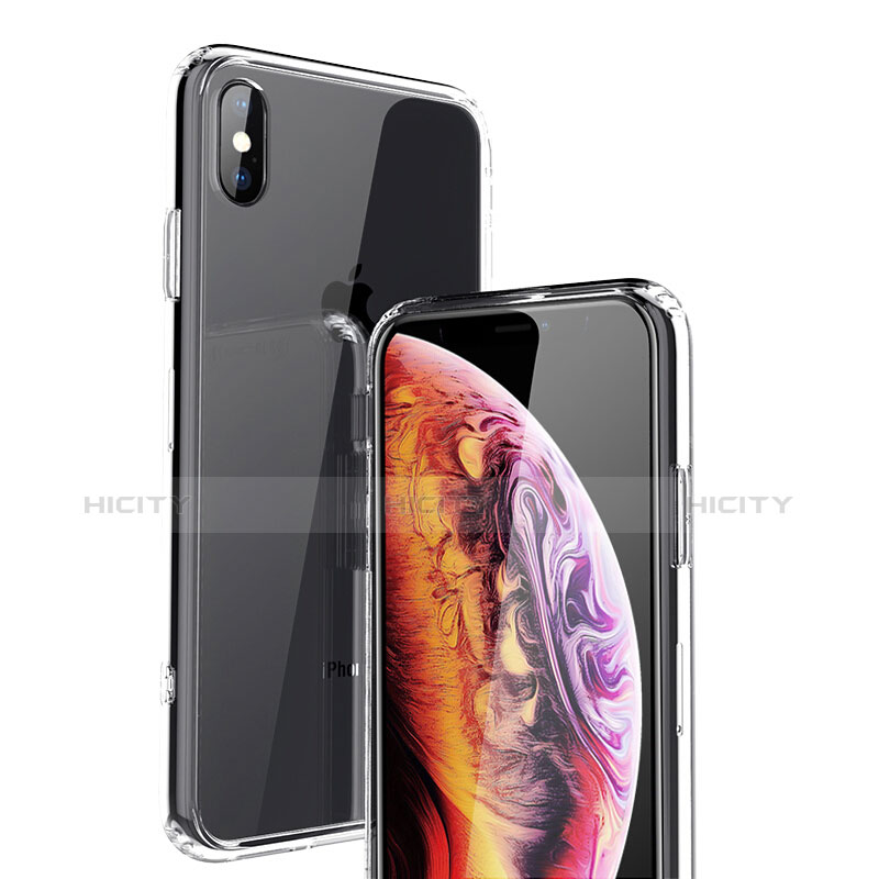 Custodia Silicone Trasparente Ultra Sottile Morbida C21 per Apple iPhone X Chiaro