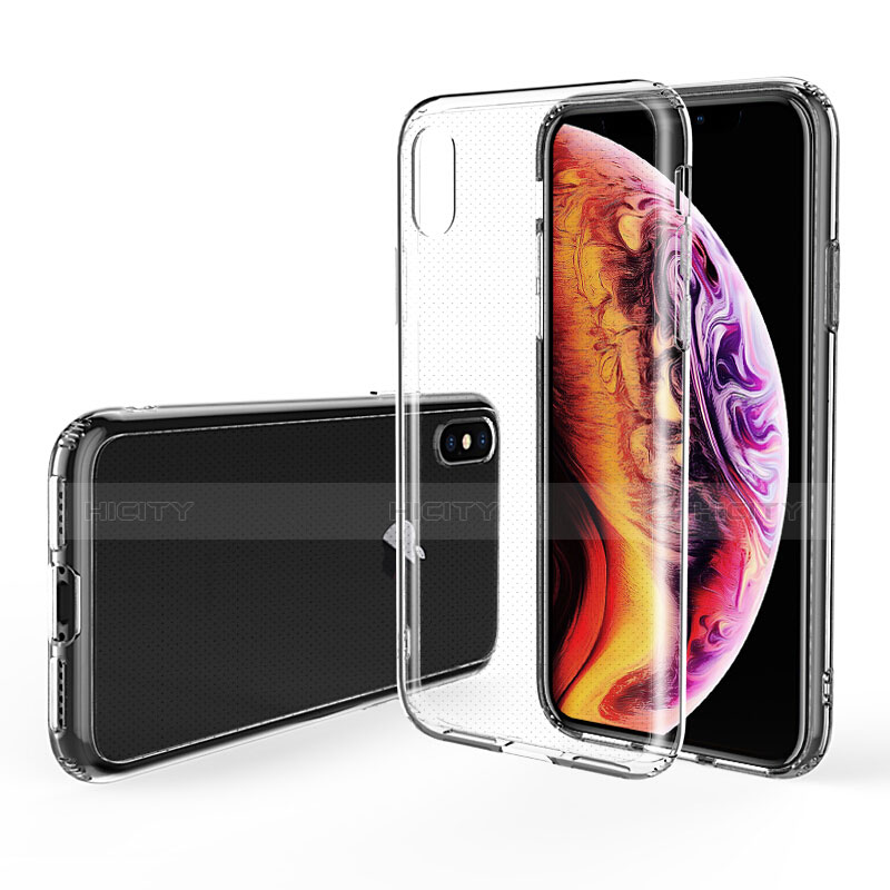 Custodia Silicone Trasparente Ultra Sottile Morbida C22 per Apple iPhone X Chiaro