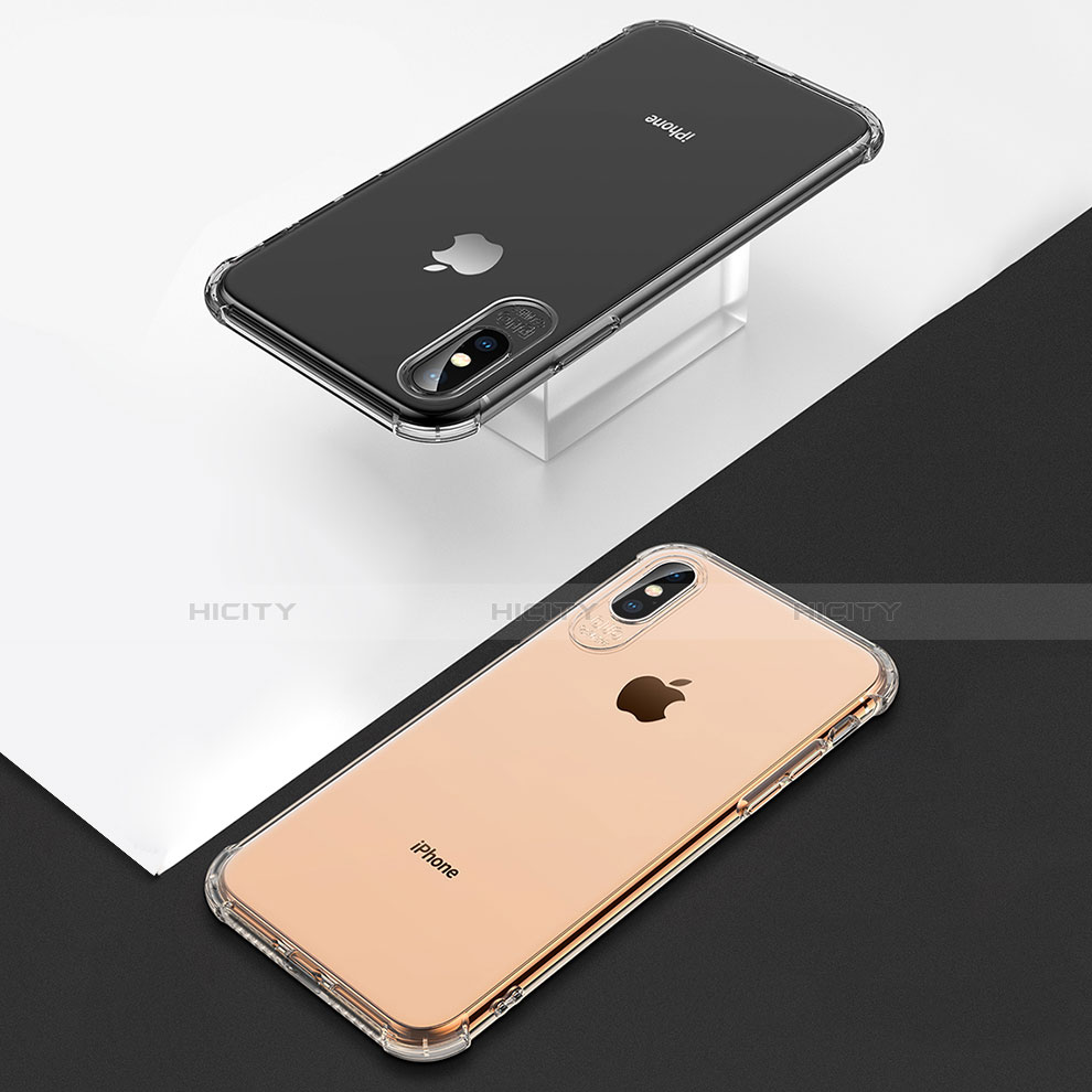 Custodia Silicone Trasparente Ultra Sottile Morbida C23 per Apple iPhone X Chiaro