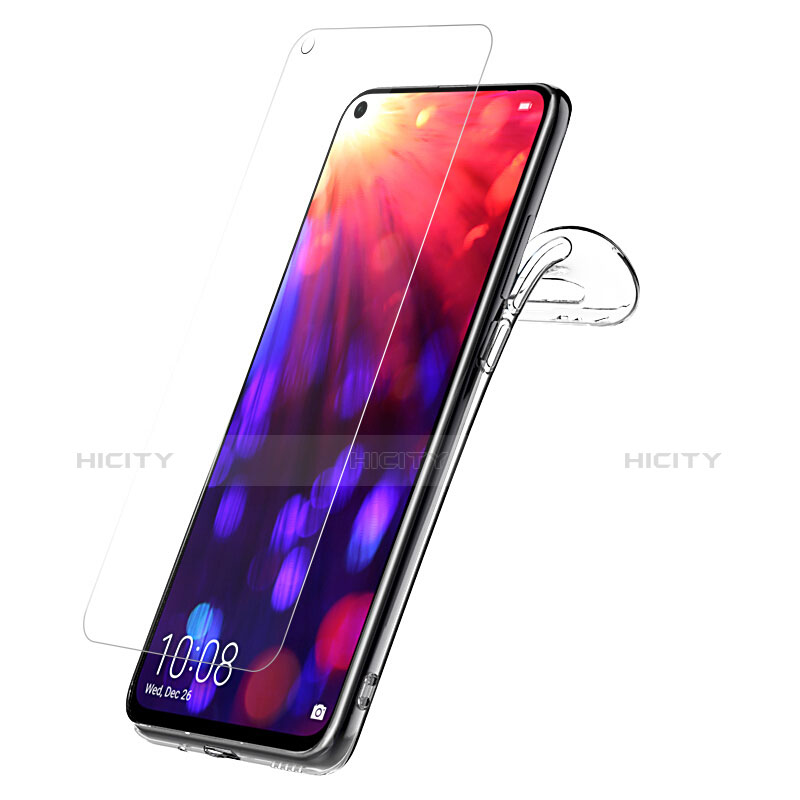 Custodia Silicone Trasparente Ultra Sottile Morbida con Pellicola Protettiva per Huawei Honor V20 Chiaro