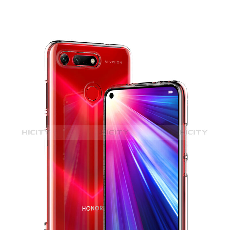 Custodia Silicone Trasparente Ultra Sottile Morbida con Pellicola Protettiva per Huawei Honor V20 Chiaro