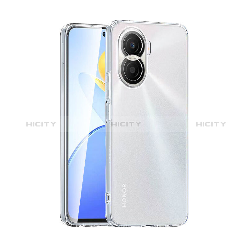 Custodia Silicone Trasparente Ultra Sottile Morbida con Pellicola Protettiva per Huawei Honor X40i 5G Chiaro