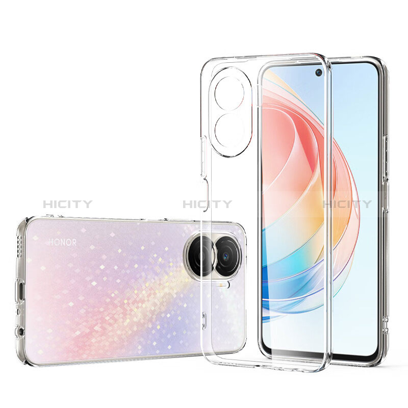 Custodia Silicone Trasparente Ultra Sottile Morbida con Pellicola Protettiva per Huawei Honor X40i 5G Chiaro