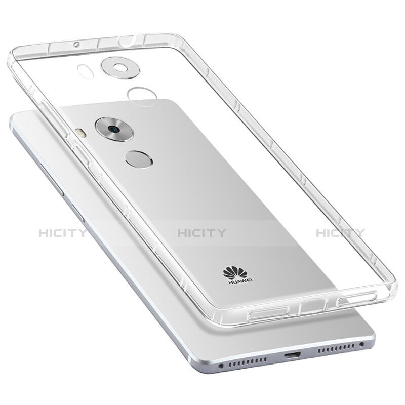 Custodia Silicone Trasparente Ultra Sottile Morbida con Pellicola Protettiva per Huawei Mate 8 Chiaro