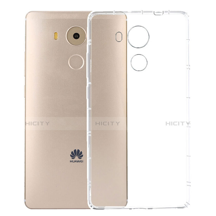 Custodia Silicone Trasparente Ultra Sottile Morbida con Pellicola Protettiva per Huawei Mate 8 Chiaro