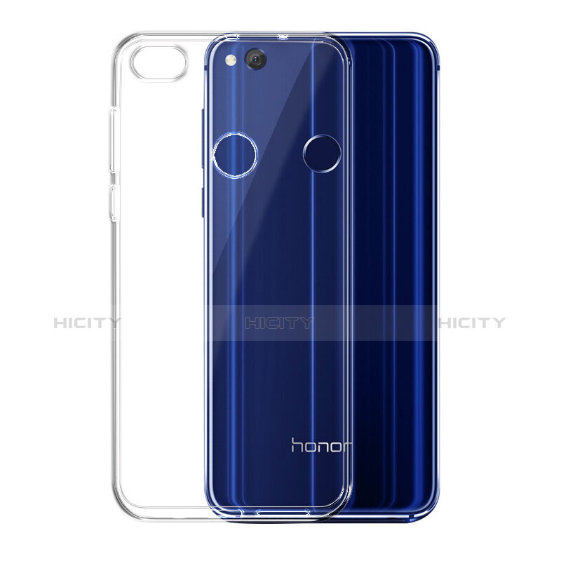 Custodia Silicone Trasparente Ultra Sottile Morbida con Pellicola Protettiva per Huawei P9 Lite (2017) Blu