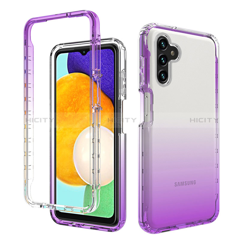 Custodia Silicone Trasparente Ultra Sottile Morbida Cover Fronte e Retro 360 Gradi Sfumato JX1 per Samsung Galaxy A04s