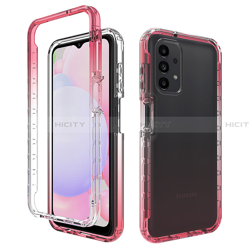 Custodia Silicone Trasparente Ultra Sottile Morbida Cover Fronte e Retro 360 Gradi Sfumato JX1 per Samsung Galaxy A13 4G