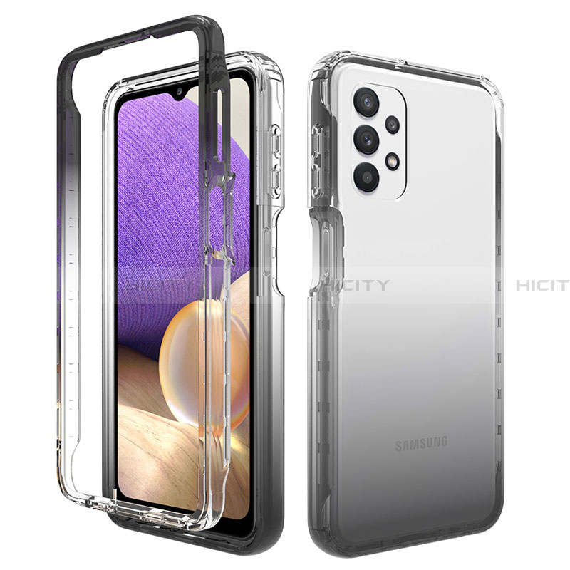 Custodia Silicone Trasparente Ultra Sottile Morbida Cover Fronte e Retro 360 Gradi Sfumato JX1 per Samsung Galaxy A32 4G