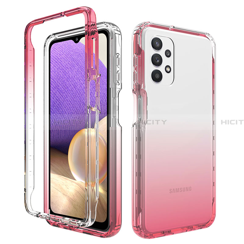 Custodia Silicone Trasparente Ultra Sottile Morbida Cover Fronte e Retro 360 Gradi Sfumato JX1 per Samsung Galaxy A32 4G