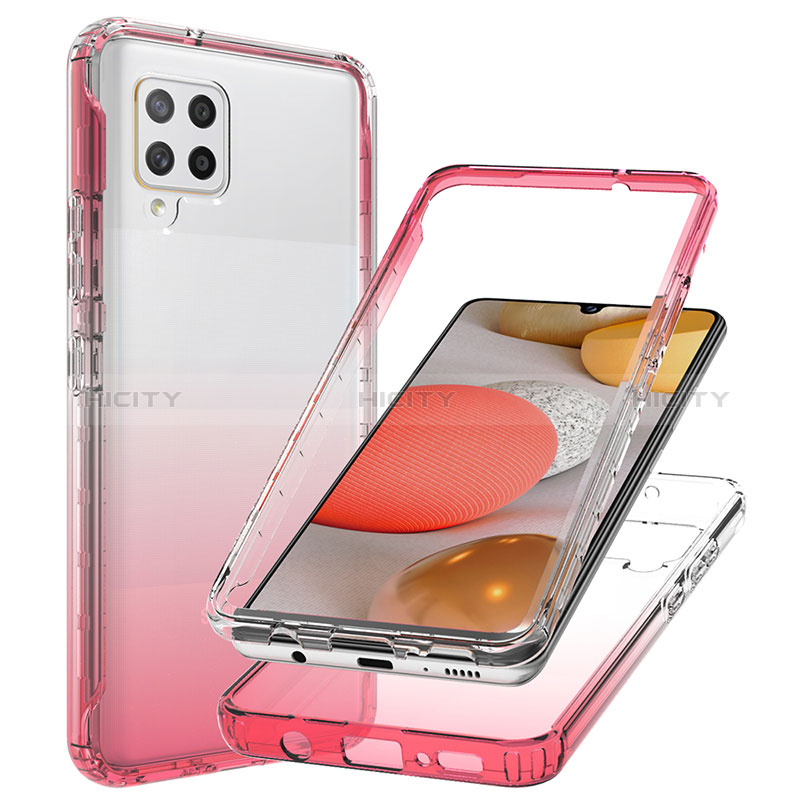 Custodia Silicone Trasparente Ultra Sottile Morbida Cover Fronte e Retro 360 Gradi Sfumato JX1 per Samsung Galaxy A42 5G