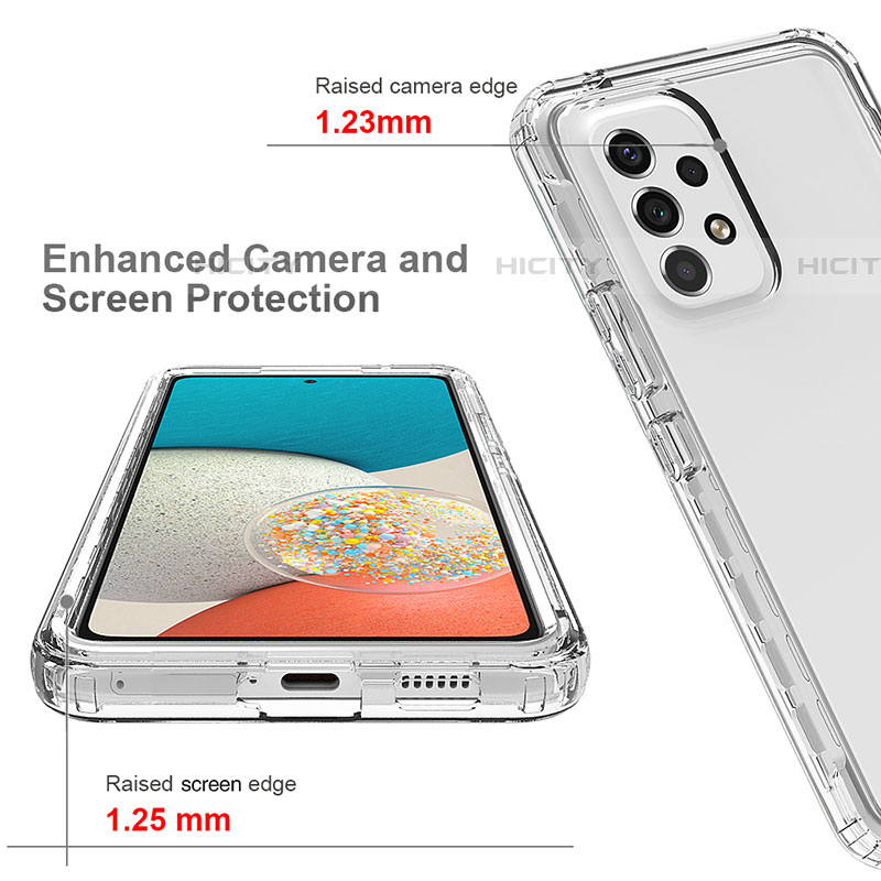 Custodia Silicone Trasparente Ultra Sottile Morbida Cover Fronte e Retro 360 Gradi Sfumato JX1 per Samsung Galaxy A53 5G