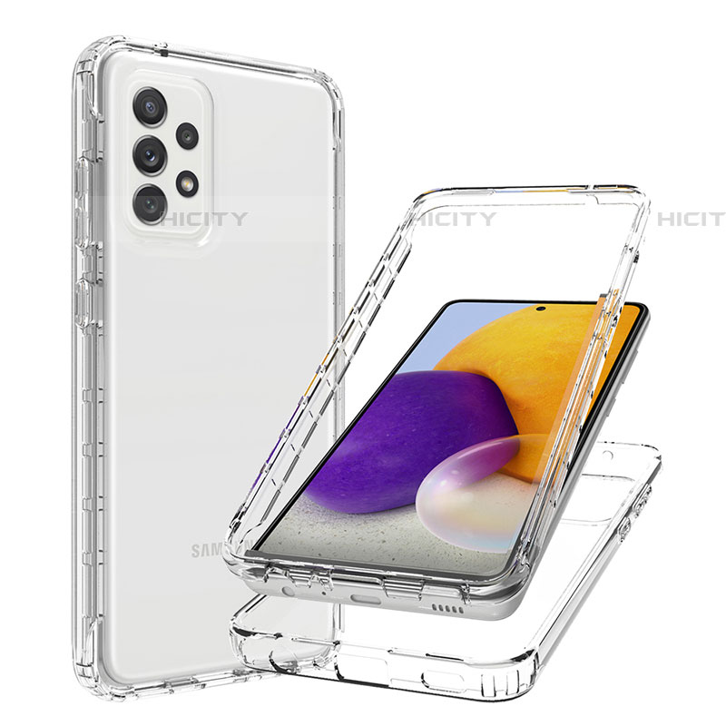 Custodia Silicone Trasparente Ultra Sottile Morbida Cover Fronte e Retro 360 Gradi Sfumato JX1 per Samsung Galaxy A72 5G