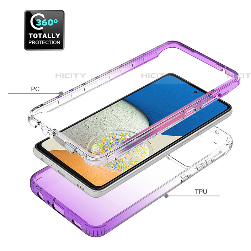 Custodia Silicone Trasparente Ultra Sottile Morbida Cover Fronte e Retro 360 Gradi Sfumato JX1 per Samsung Galaxy A73 5G