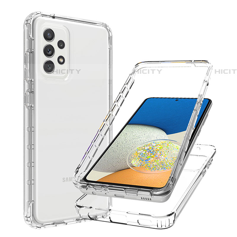 Custodia Silicone Trasparente Ultra Sottile Morbida Cover Fronte e Retro 360 Gradi Sfumato JX1 per Samsung Galaxy A73 5G