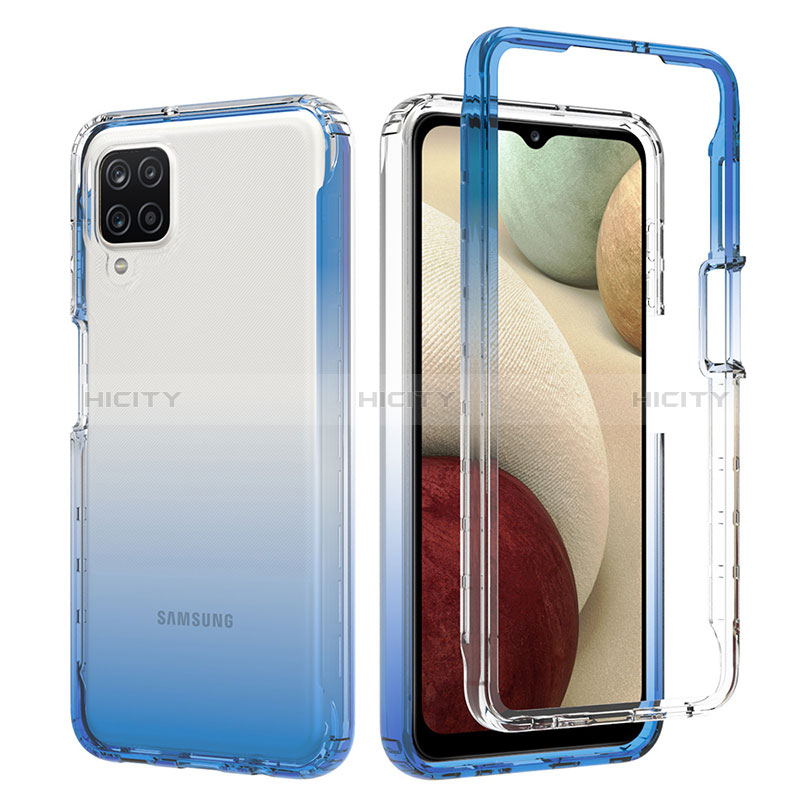 Custodia Silicone Trasparente Ultra Sottile Morbida Cover Fronte e Retro 360 Gradi Sfumato JX1 per Samsung Galaxy M12