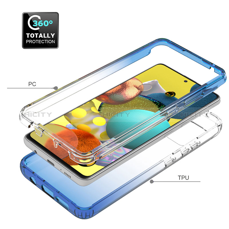 Custodia Silicone Trasparente Ultra Sottile Morbida Cover Fronte e Retro 360 Gradi Sfumato JX1 per Samsung Galaxy M40S