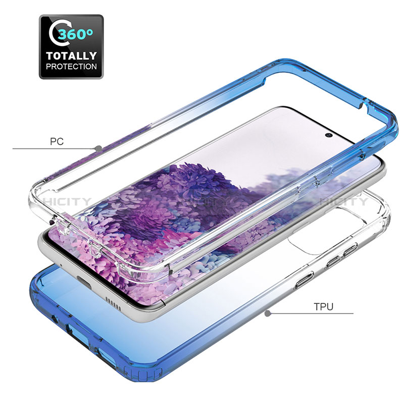 Custodia Silicone Trasparente Ultra Sottile Morbida Cover Fronte e Retro 360 Gradi Sfumato JX1 per Samsung Galaxy S20 5G