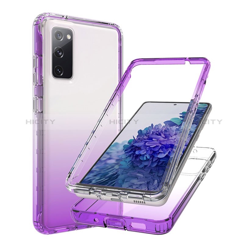 Custodia Silicone Trasparente Ultra Sottile Morbida Cover Fronte e Retro 360 Gradi Sfumato JX1 per Samsung Galaxy S20 FE 4G