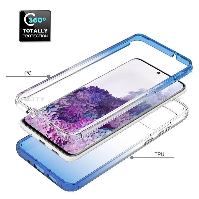 Custodia Silicone Trasparente Ultra Sottile Morbida Cover Fronte e Retro 360 Gradi Sfumato JX1 per Samsung Galaxy S20 Plus 5G