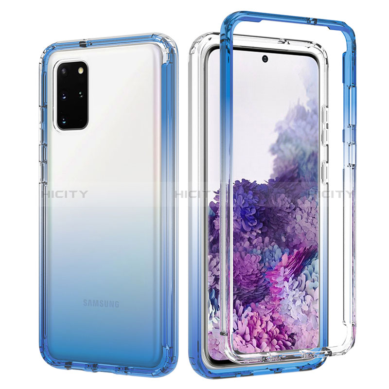 Custodia Silicone Trasparente Ultra Sottile Morbida Cover Fronte e Retro 360 Gradi Sfumato JX1 per Samsung Galaxy S20 Plus 5G