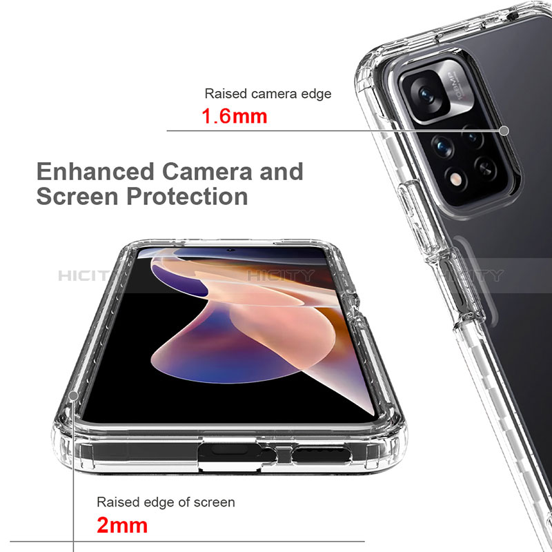 Custodia Silicone Trasparente Ultra Sottile Morbida Cover Fronte e Retro 360 Gradi Sfumato JX1 per Xiaomi Poco X4 NFC