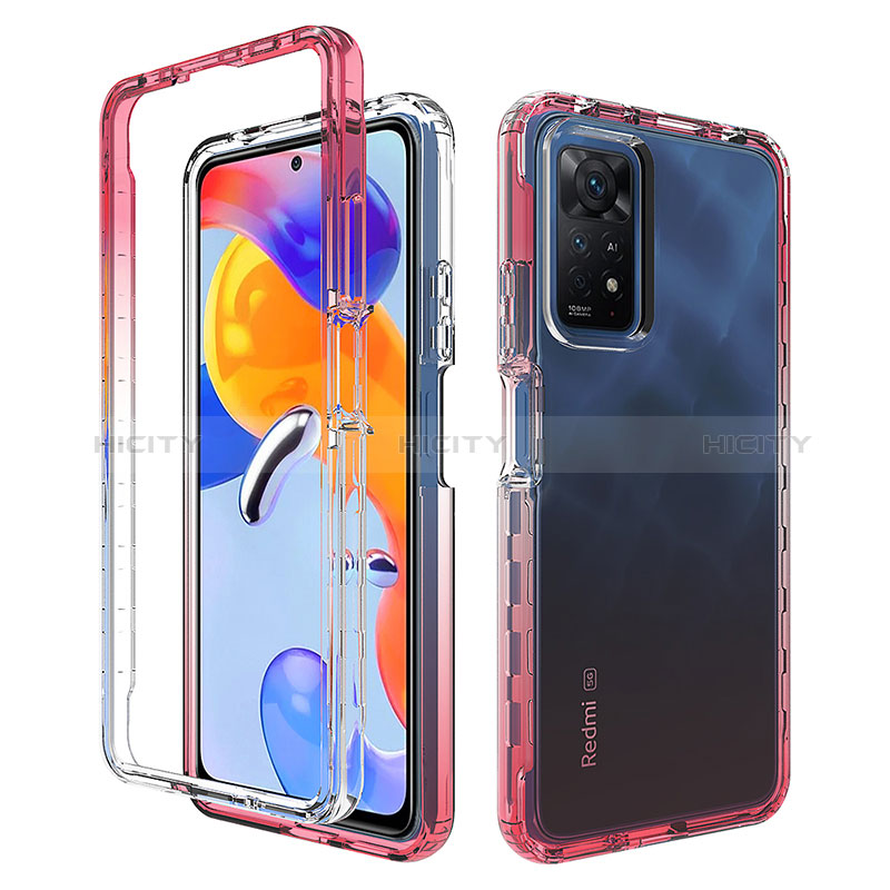 Custodia Silicone Trasparente Ultra Sottile Morbida Cover Fronte e Retro 360 Gradi Sfumato JX1 per Xiaomi Redmi Note 12 Pro 4G