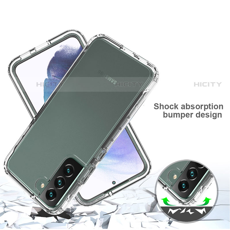 Custodia Silicone Trasparente Ultra Sottile Morbida Cover Fronte e Retro 360 Gradi Sfumato M01 per Samsung Galaxy S21 Plus 5G