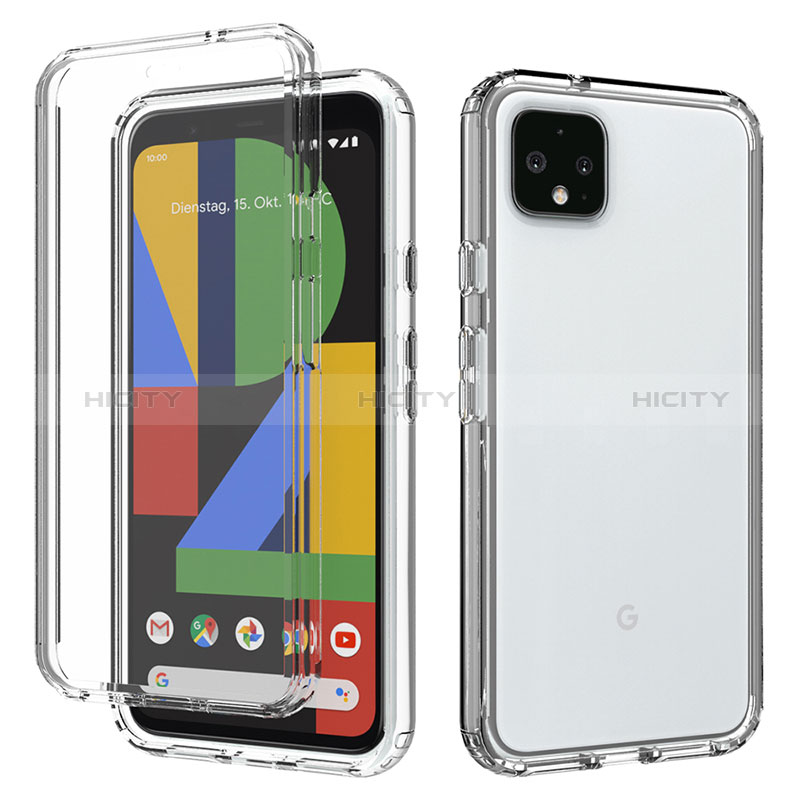 Custodia Silicone Trasparente Ultra Sottile Morbida Cover Fronte e Retro 360 Gradi Sfumato per Google Pixel 4 XL