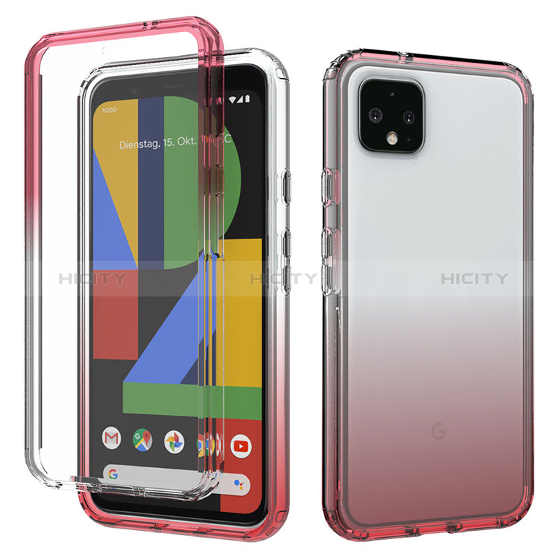 Custodia Silicone Trasparente Ultra Sottile Morbida Cover Fronte e Retro 360 Gradi Sfumato per Google Pixel 4 XL