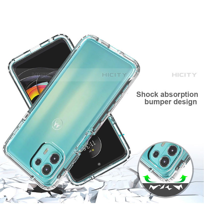 Custodia Silicone Trasparente Ultra Sottile Morbida Cover Fronte e Retro 360 Gradi Sfumato per Motorola Moto Edge 20 Lite 5G