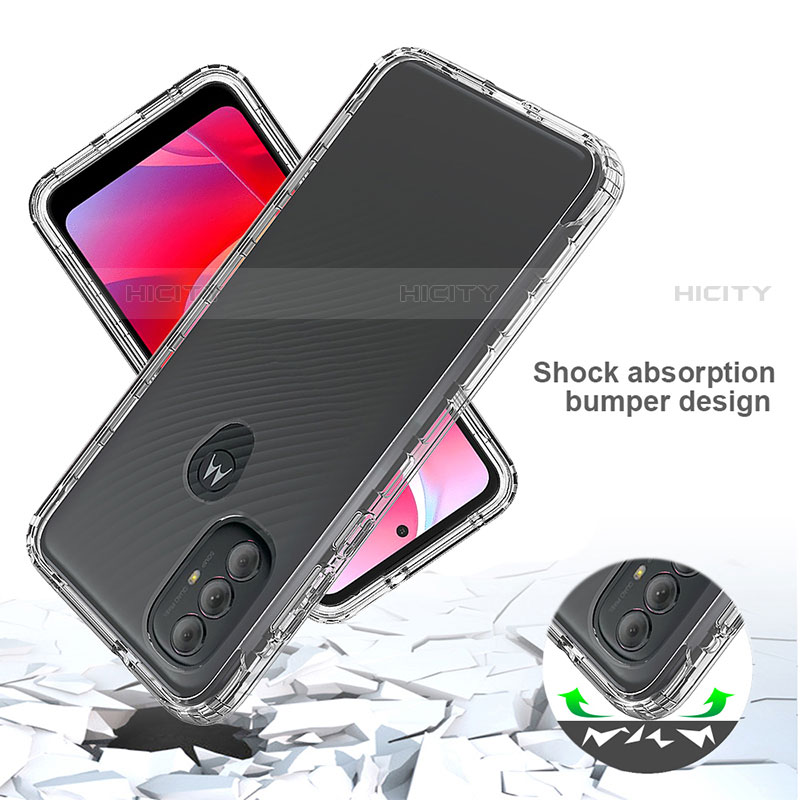 Custodia Silicone Trasparente Ultra Sottile Morbida Cover Fronte e Retro 360 Gradi Sfumato per Motorola Moto G Play (2023)