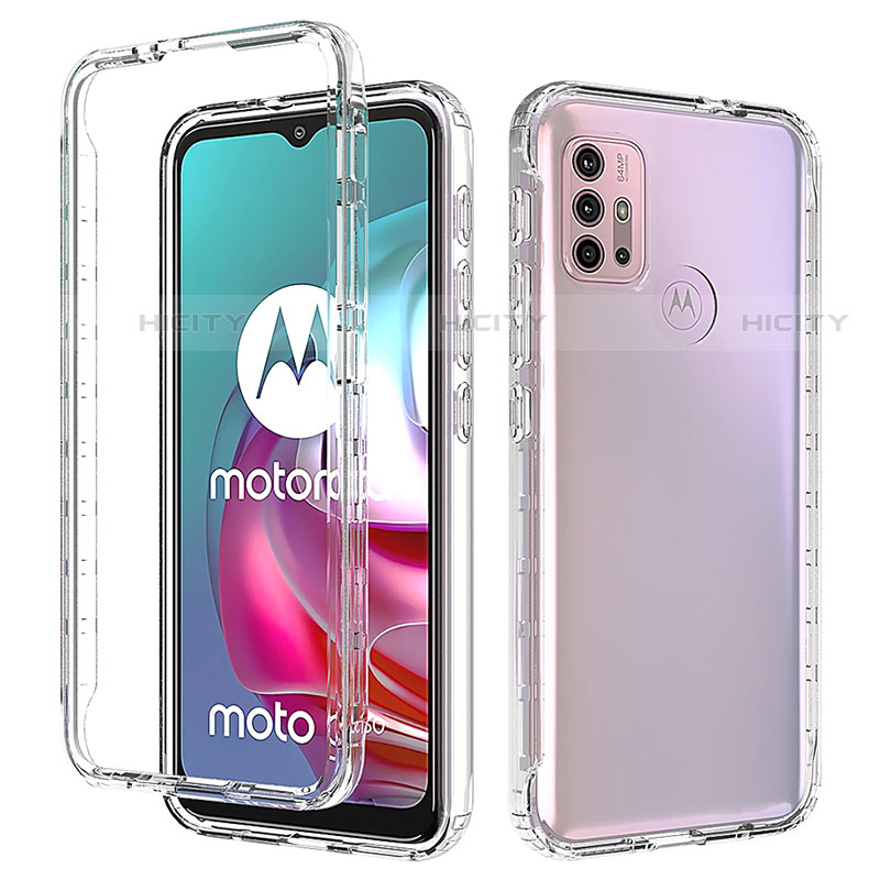 Custodia Silicone Trasparente Ultra Sottile Morbida Cover Fronte e Retro 360 Gradi Sfumato per Motorola Moto G30