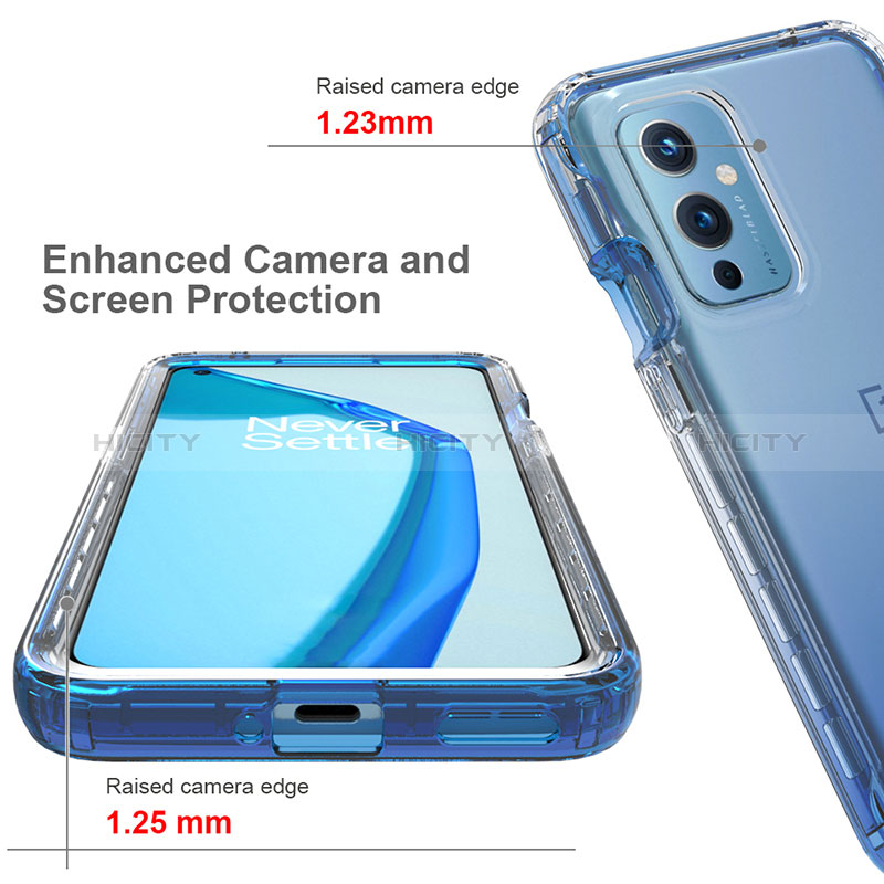 Custodia Silicone Trasparente Ultra Sottile Morbida Cover Fronte e Retro 360 Gradi Sfumato per OnePlus 9 5G